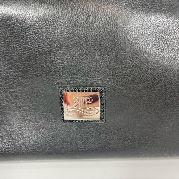 Rosie Pope Maternity Soft Black Leather Diaper Clutch - Picture 4 of 15